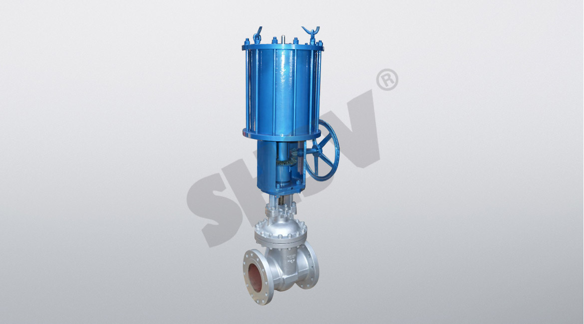  Pneumatic Gate Valve with Manual