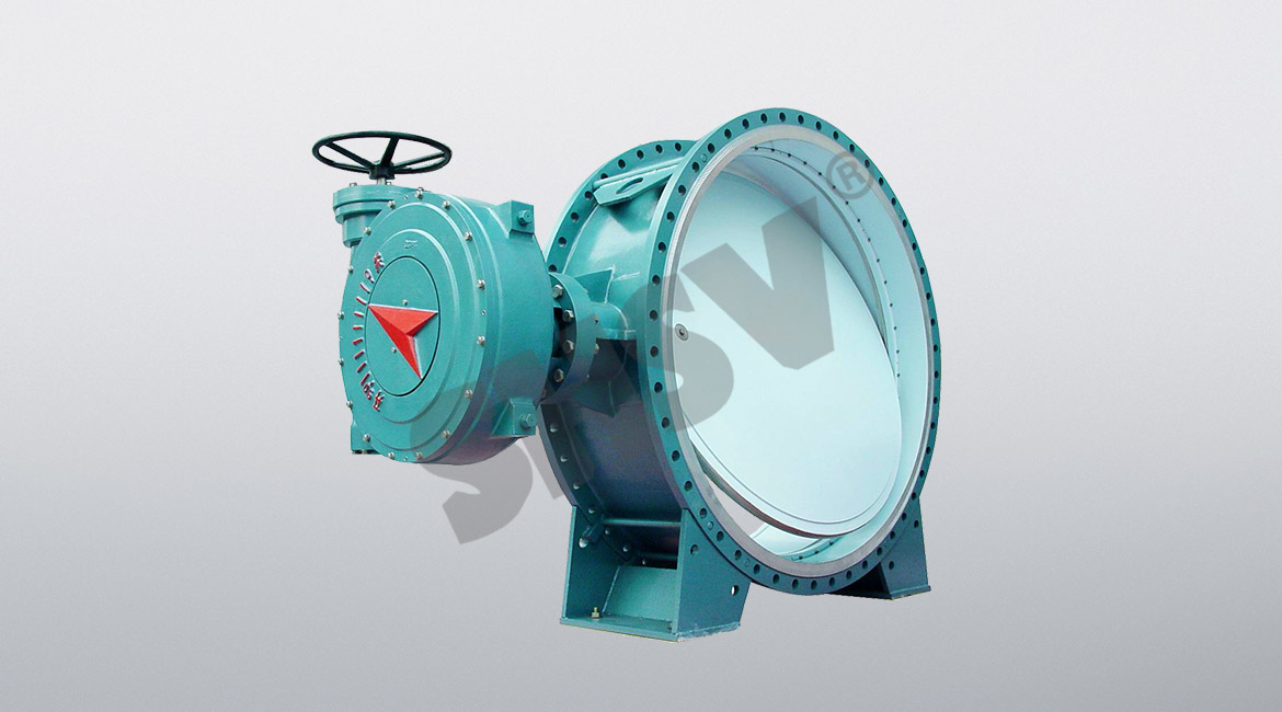 Horizontal two-way metal seal butterfly valve