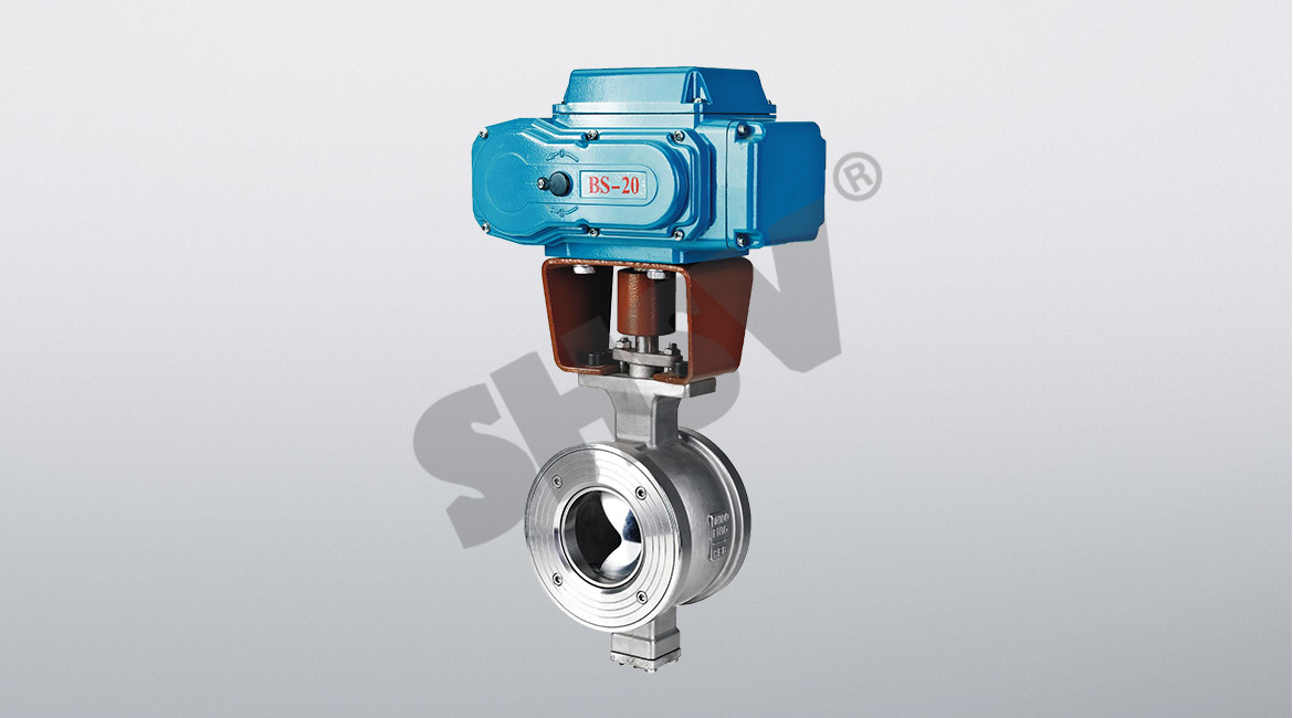 Electric V-ball valve
