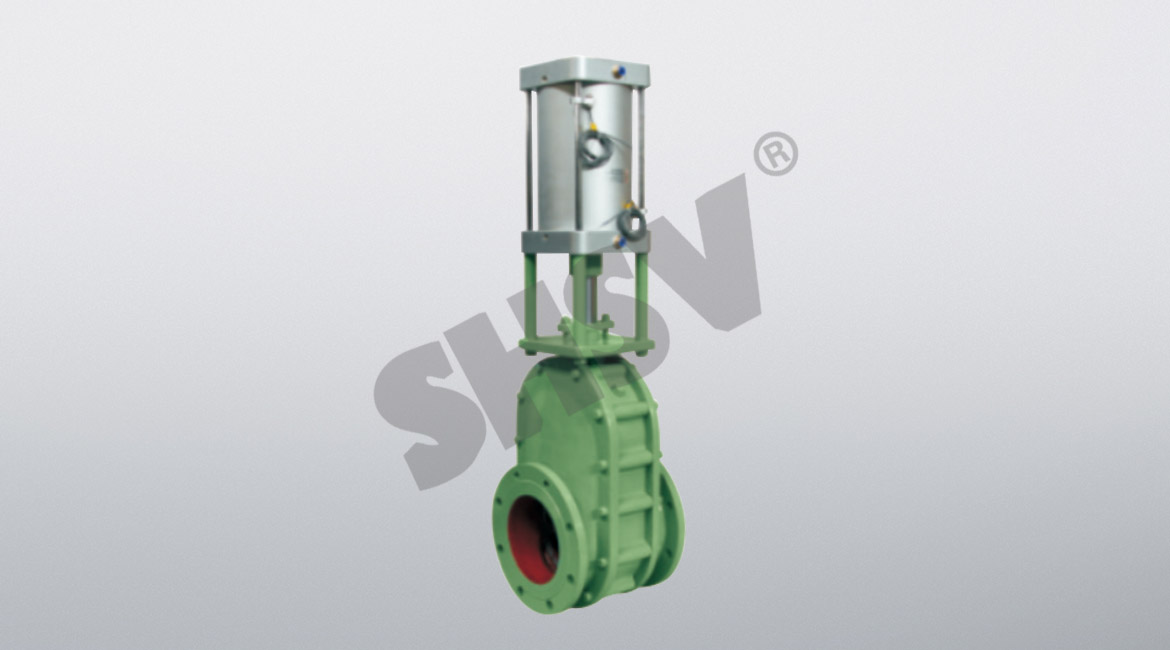 Pneumatic ceramic feed valve