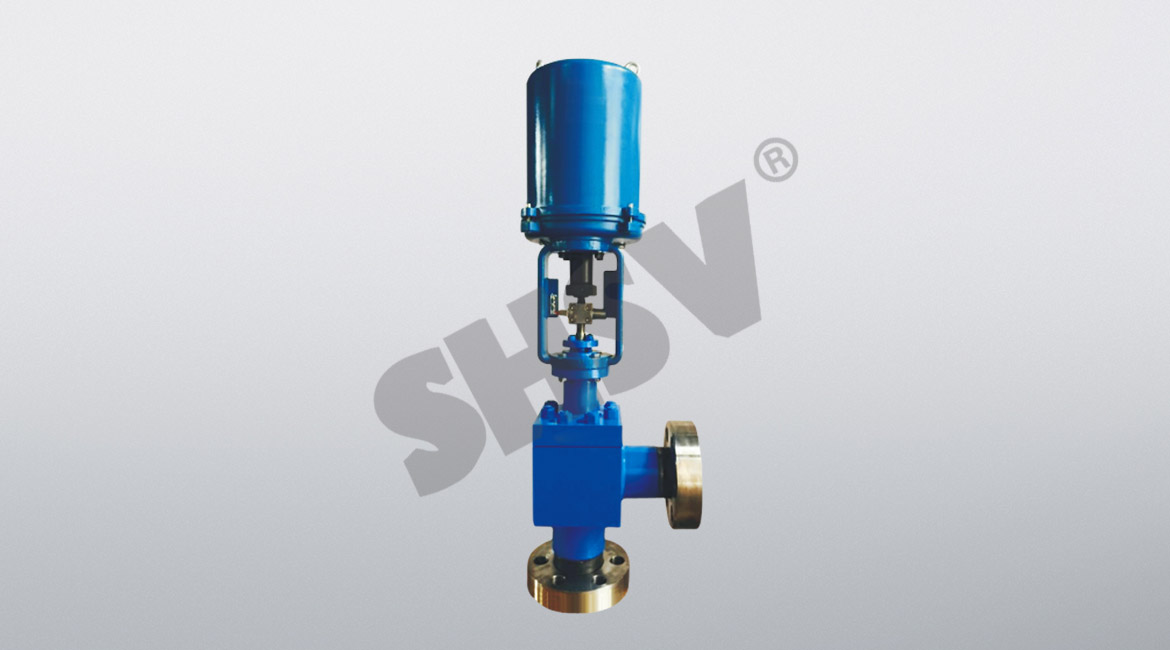 Electronic electric angle control valve