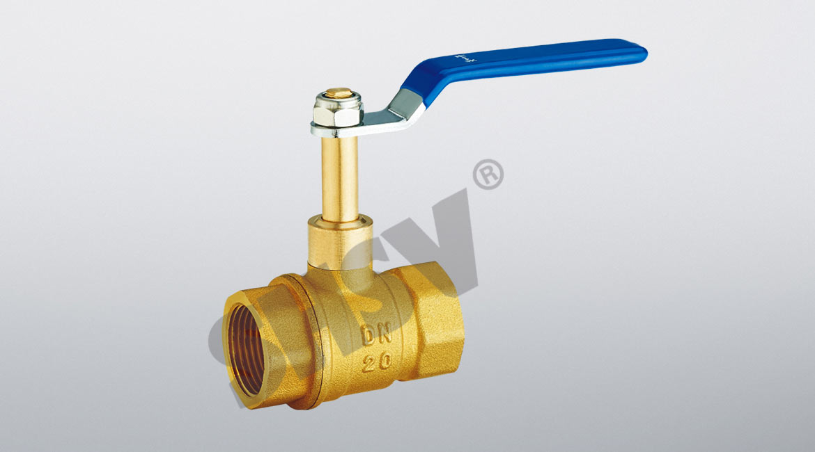 Brass handle air conditioning ball valve