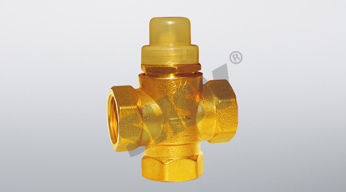 Brass electric three-way valve