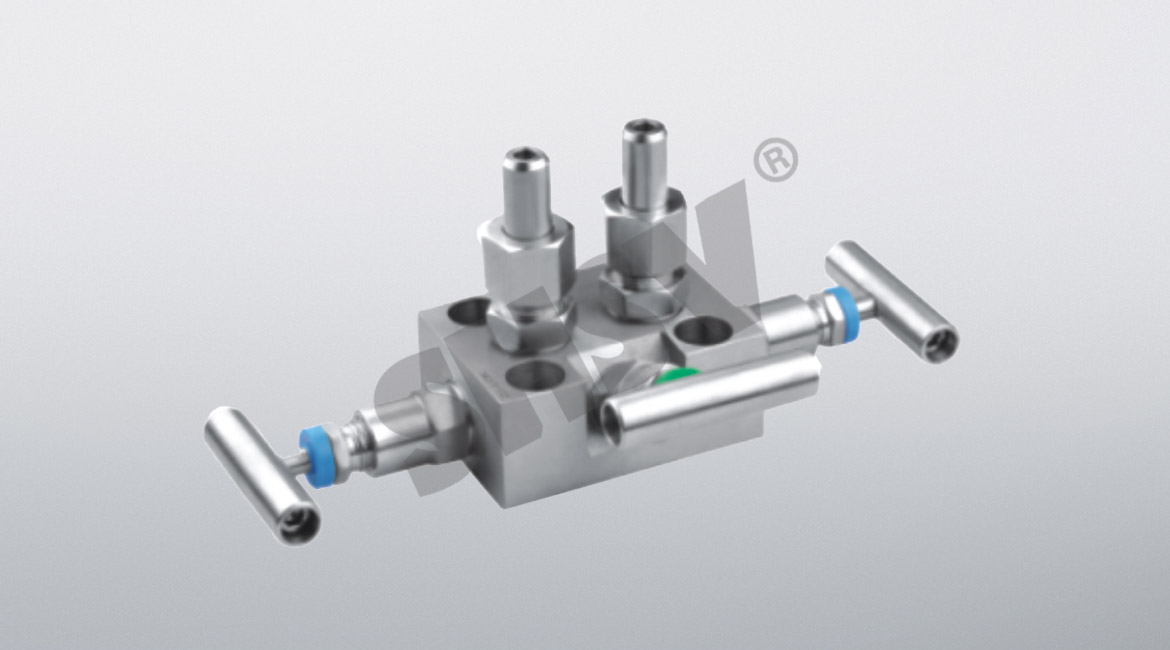 Integrated three valve